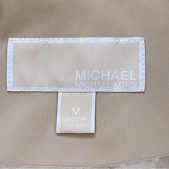 MICHAEL Michael Kors Belted Front-Zip Trench Coat preppy office travel workwear - Picture 15 of 16